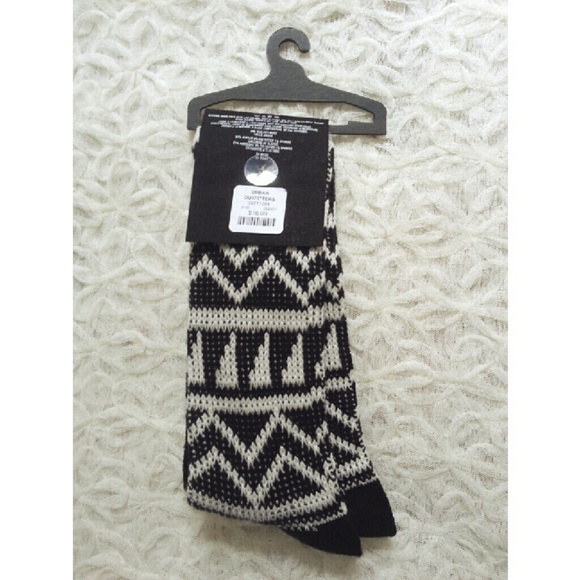 {urban outfitters} geometric knee high socks - Picture 3 of 4