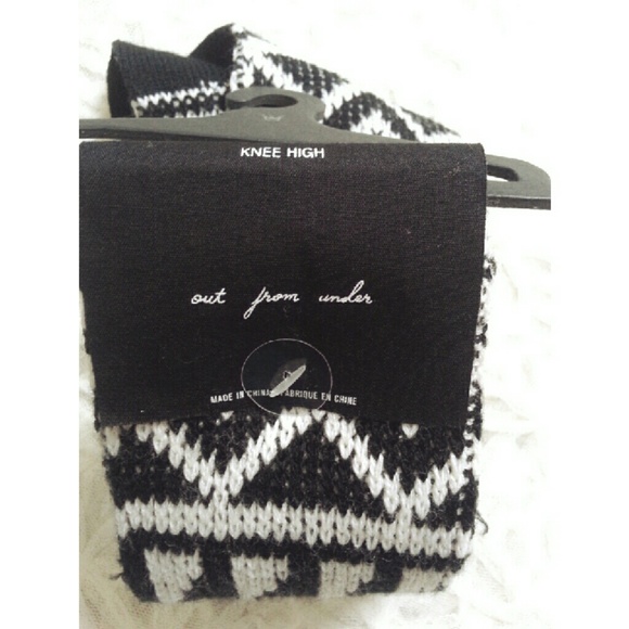 {urban outfitters} geometric knee high socks - Picture 4 of 4