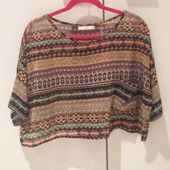 Printed Crop Top