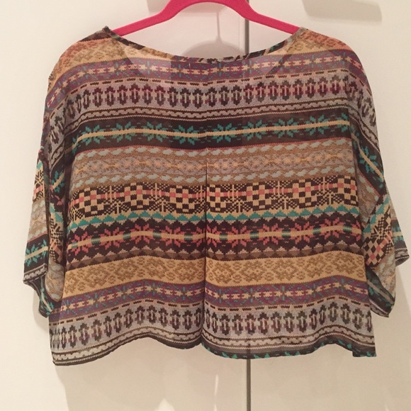 Printed Crop Top - Picture 2 of 3