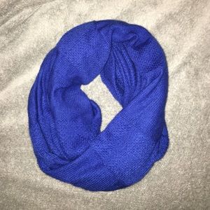 Blue infinity scarf
