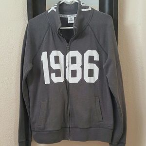 Victoria's secret pink grey zip up jacket