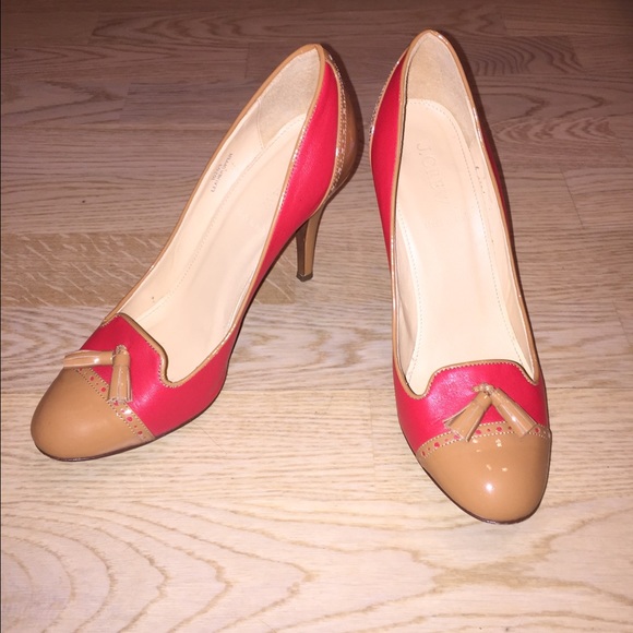*SOLD* Two-toned J Crew Mona Tasseled Pumps - Picture 2 of 4