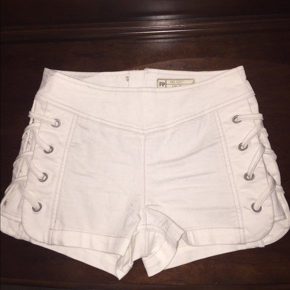 Exclusive Free People Lace-up Shorts