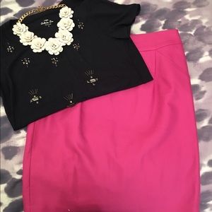 J.Crew pink pencil skirt J.Crew pink pencil skirt