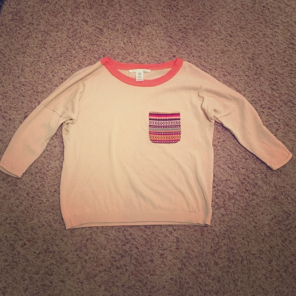 Lightweight Aztec sweater sz med