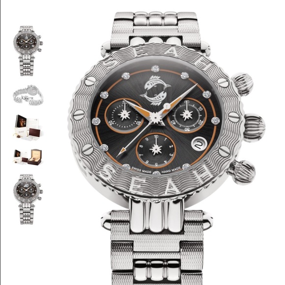 Seah Pisces Watch with diamonds