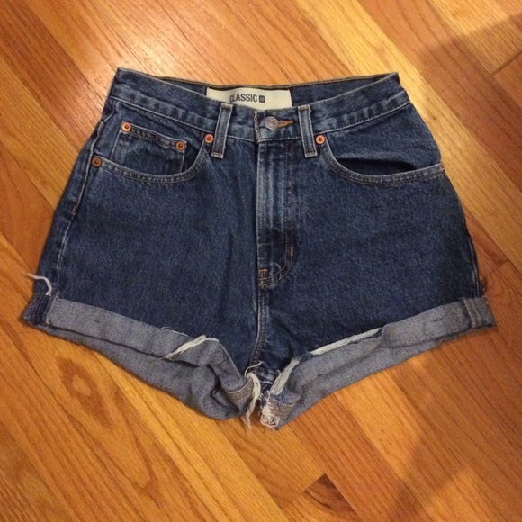 Distressed High Waisted Shorts