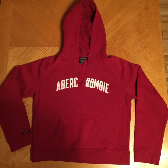 Red Abercrombie sweat shirt - Picture 1 of 3