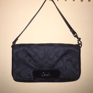 Coach black wristlet or small purse