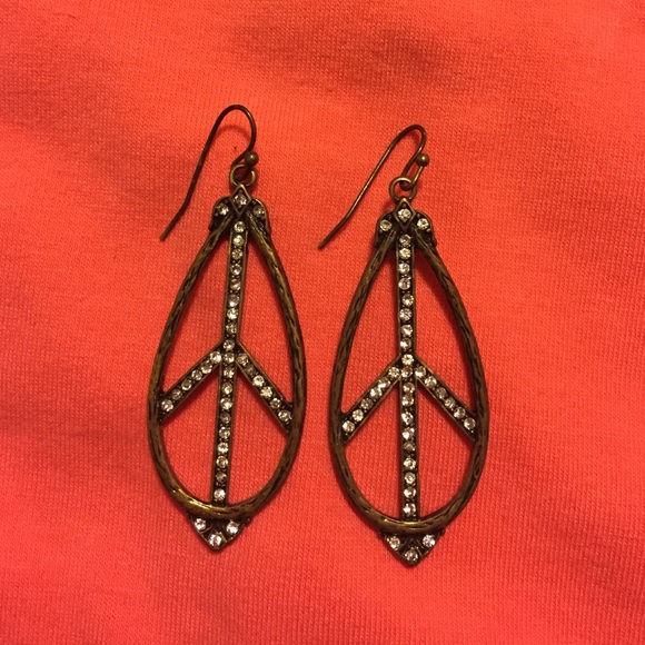 Bronze peace Earrings