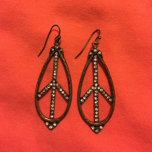 Bronze peace Earrings