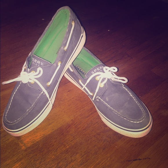 Sperry top siders blue boat shoes