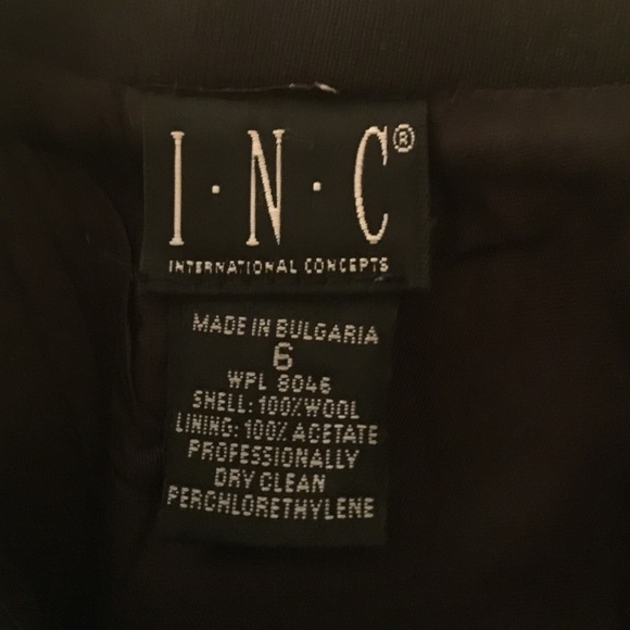 Size 6 INC dark eggplant skirt