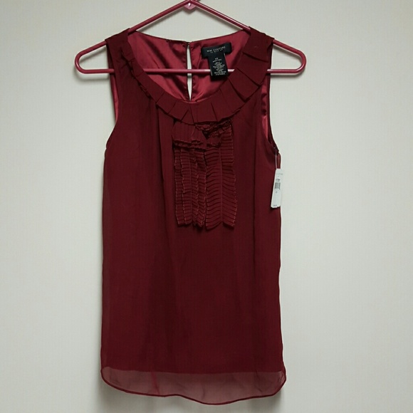 Miss Me couture sleeveless ruffle blouse - Picture 1 of 4