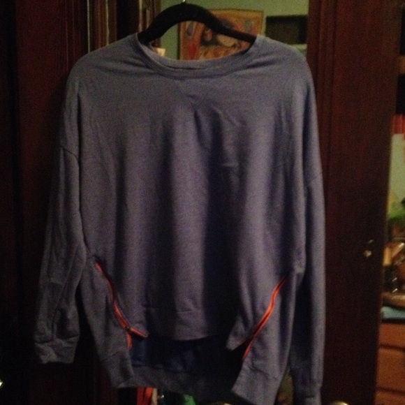 Blue zippered pullover