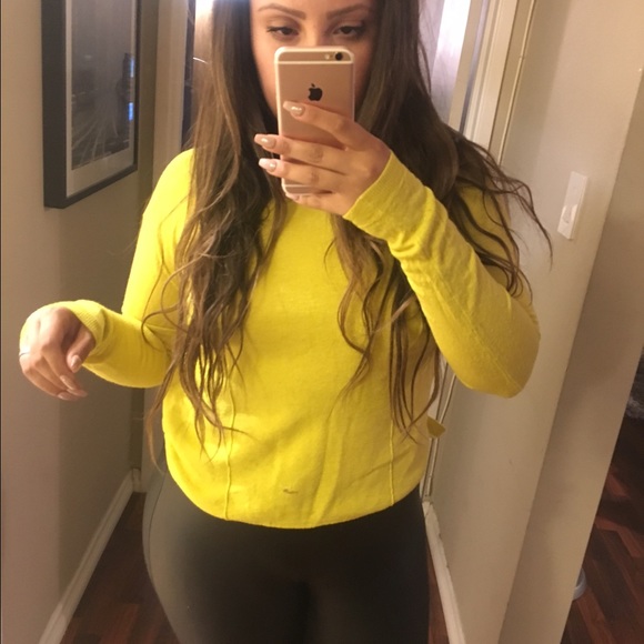 Zara yellow sweater shirt