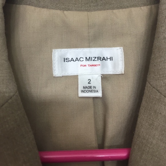 Isaac Mizrahi tan fitted blazer - Picture 2 of 3