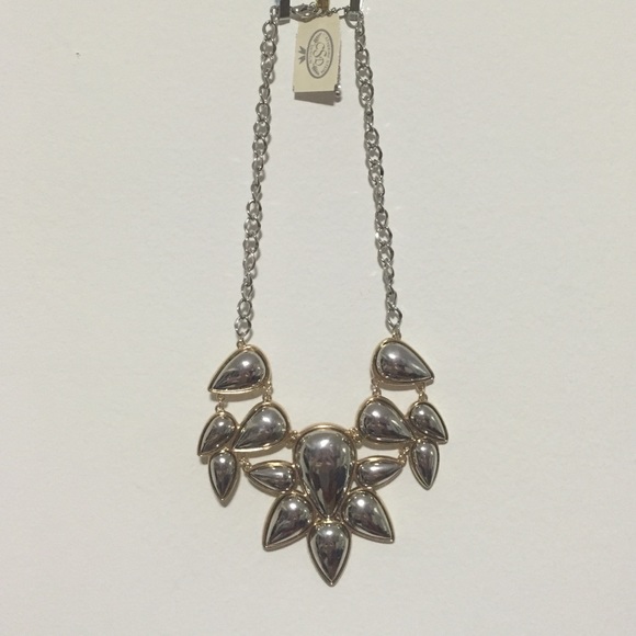 Catherine Stein two tone fashion necklace.