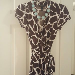 Faux wrap dress