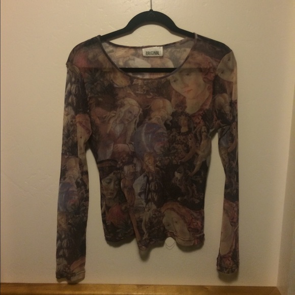 Vintage Sheer Renaissance Art Shirt