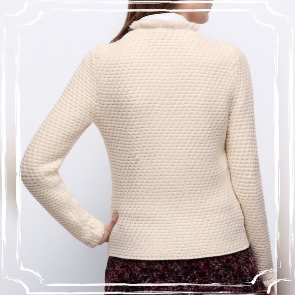 Ann Taylor Petite Fringed Sweater Jacket - Picture 4 of 4