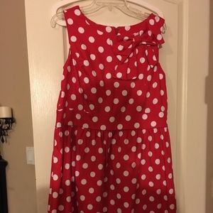 Red Polka dot dress