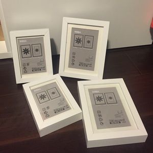 White ikea picture frames!