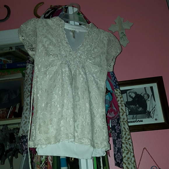 Heart Soul lace blouse M