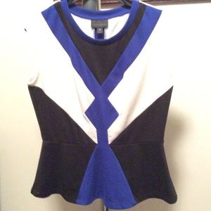 Sleeveless Top with Peplum