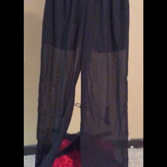 Black Sheer pants - Picture 1 of 1