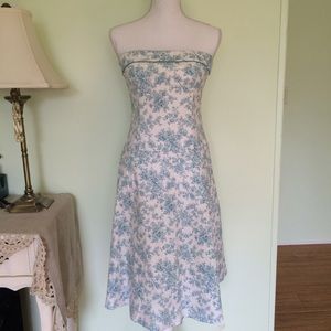 Teeze Me strapless toile dress