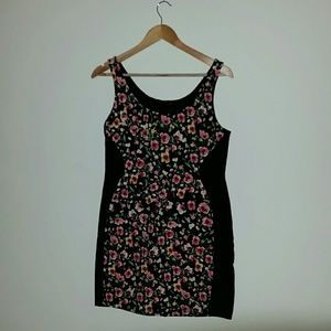 Flower print, mini dress
