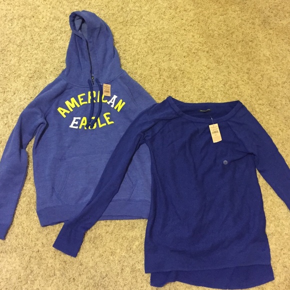 American Eagle sweatshirt and long sleeve top