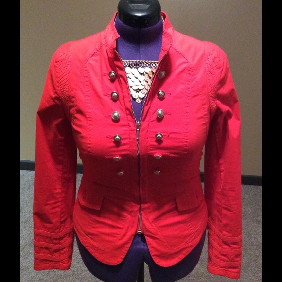 Red Double Breasted Jacket