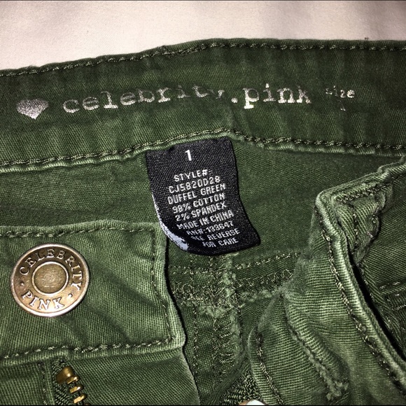 Army green skinny jeans - Picture 2 of 3