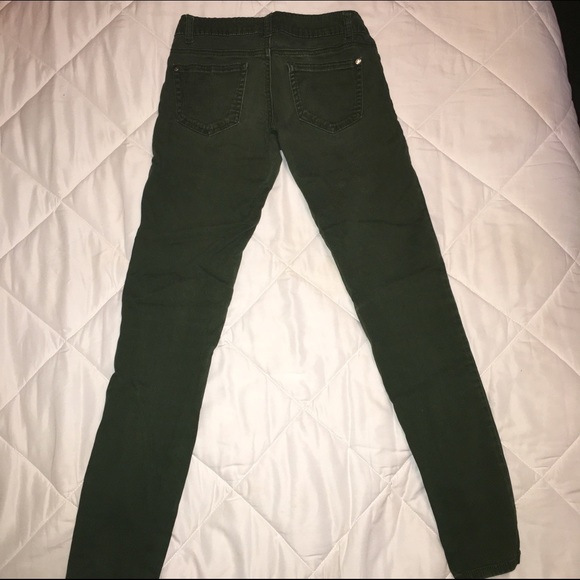 Army green skinny jeans - Picture 3 of 3