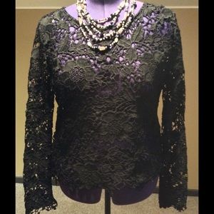 Fancy Black Lace top