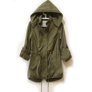 Army green parka