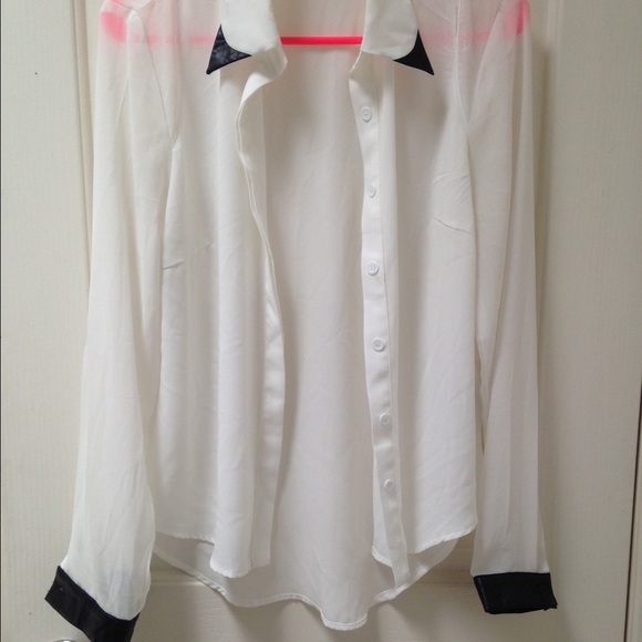 Sheer white top