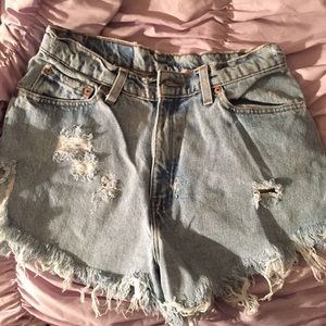 Vintage Levi high waisted shorts