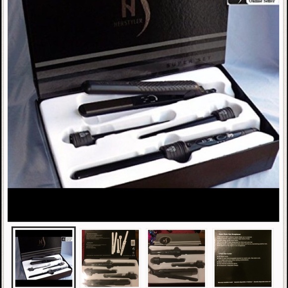 In styler Straighter & 3 size curlers