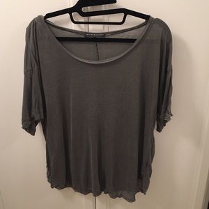Brandy Melville distressed sheer oversized T