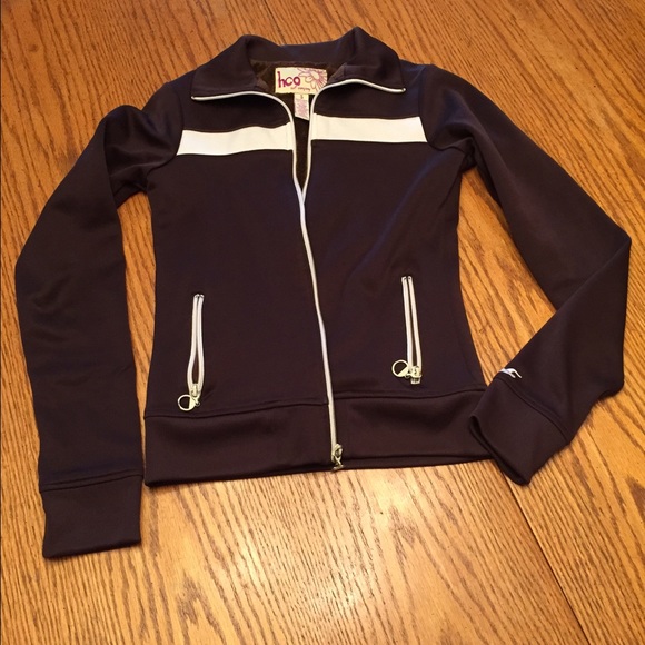 Hollister retro fur lined track jacket