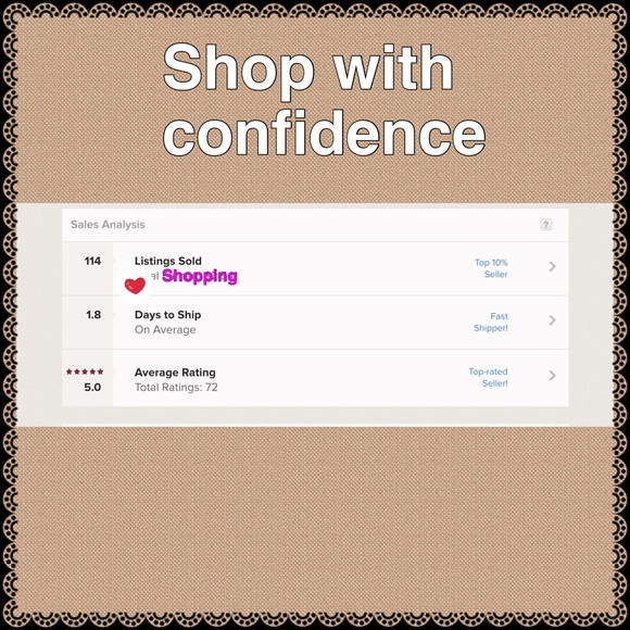 Shop with confidence.  Honest seller.