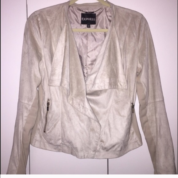 Micro faux suede jacket