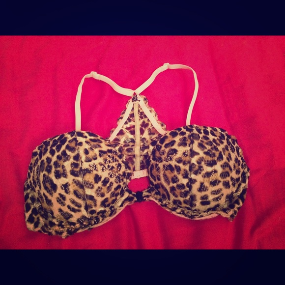 PINK push up cheetah bra