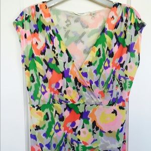Liz Claiborne Collection Floral Sleeveless Top Med