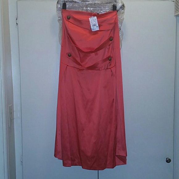 Coral dress never worn with tags attached