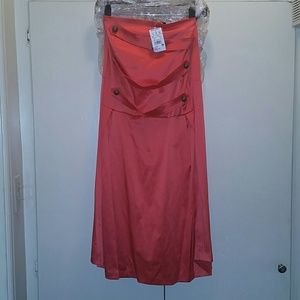 Coral dress never worn with tags attached